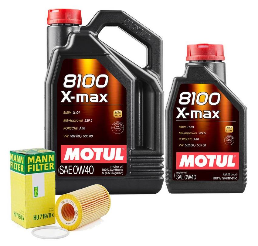 Volvo Engine Oil Change Kit - Motul 8692305 (0W-40) (X-MAX 8100)